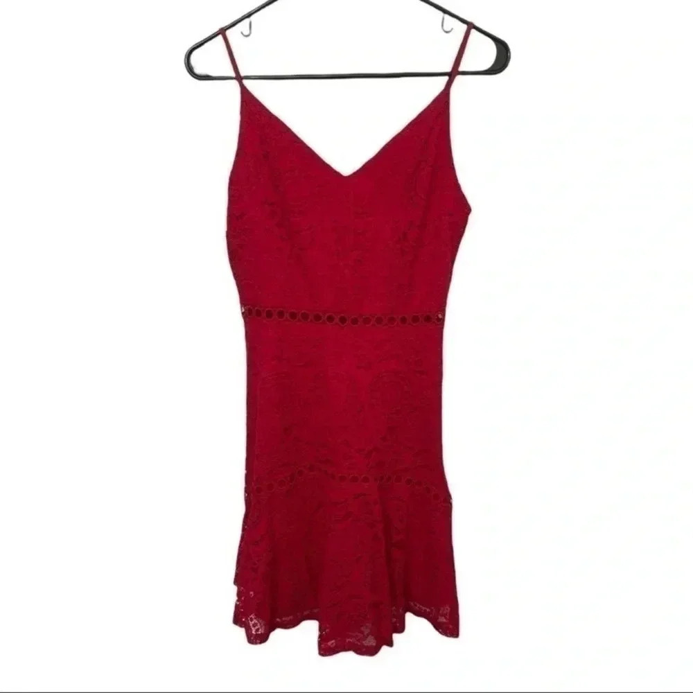 MIAMI Pink Lacey Sleeveless Dress
